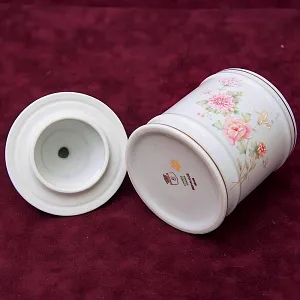 Винтажная Фарфоровая Банка «VERO» для сыпучих продуктов Limoges, Франция.