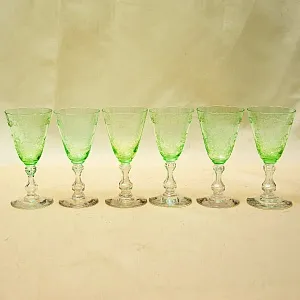 Антикварный Набор - Хрустальные Бокалы для вина «MICADO», Saint Louis. Франция, начало ХХ века.