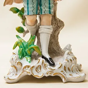 Парные Фарфоровые статуэтки «Сельская Ярмарка» Н-22см. SITZENDORF, Германия - 50гг..