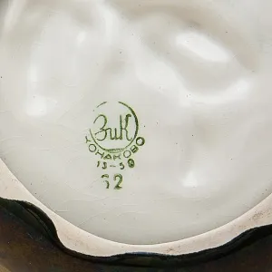 Редкость! Фаянсовая Пепельница - Мелочёвница - Статуэтка «Воробей» СССР ЗиК Конаково - 1959 год. 