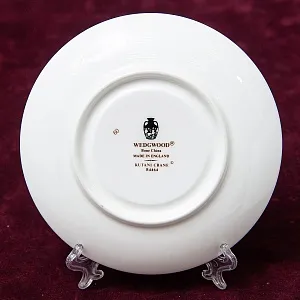 Винтажная Коллекционная Фарфоровая Кофейная пара «Павлин в саду», WEDGWOOD, Англия -80е гг.