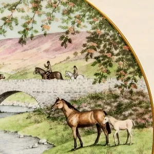 Коллекционная Тарелка «СЕНТЯБРЬ» Фарфор, ROYAL WORCHESTER, Англия -1987 год.