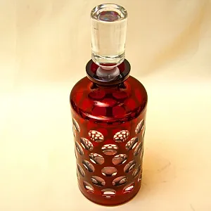 Набор для Виски Графин и Стаканы «Таüsend Aügen» Цветной Хрусталь, WMF Crystal Cabinet Германия.