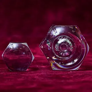 Редкость! Хрустальный Парфюмерный Флакон для духов «KATIA», VAL SAINT LAMBERT, Бельгия.