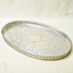 Большой Металлический Поднос, Silverplate, SHEFFIELD Англия.