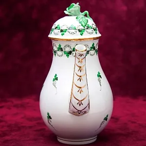 Классический Кофейный Сервиз PERSIL на 6 персон, 16 предметов. Фарфор HEREND, Венгрия.