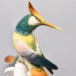 Коллекционная Фарфоровая статуэтка «Птицы. Пара колибри», Karl Ens Германия, первая половина ХХ века.