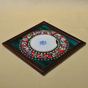 Коллекционное Панно - Картина «Фарфоровая мозайка М.С. Кузнецова - Старинное клеймо», Россия XIX век.