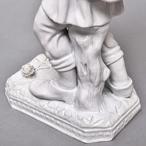 Большая Фарфоровая Статуэтка «ПУТНИК», Wiener Porzellanmanufaktur Augarten, Австрия середина ХХ века.