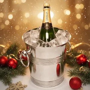 Винтажное Классическое Ведёрко для охлаждения шампанского или вина, Silverplate, BOSSI De Uberti, Италия 70 -е гг.