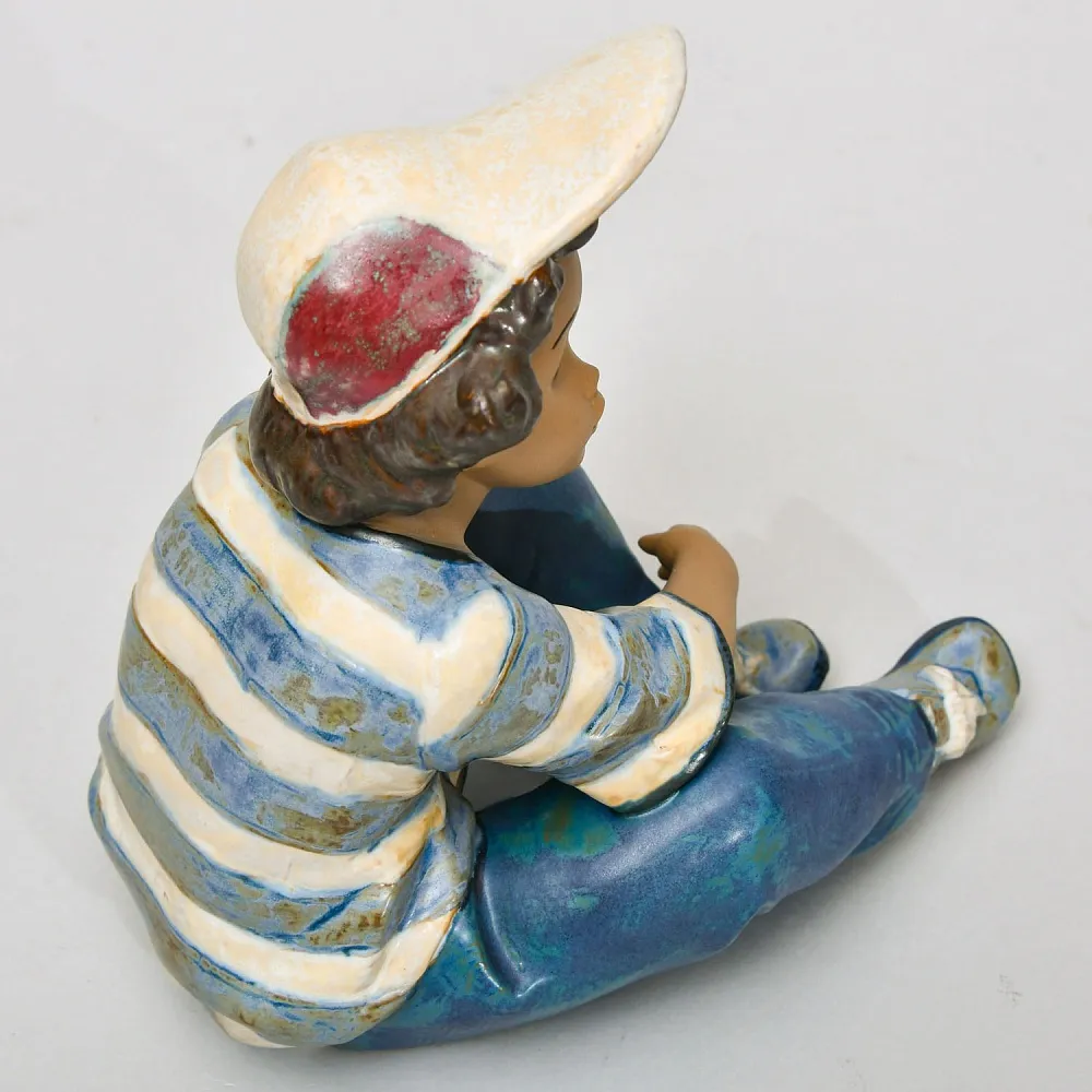 Коллекционная Фарфоровая статуэтка «Длинный день», Lladro серия Грес, Испания.