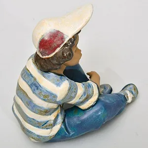 Коллекционная Фарфоровая статуэтка «Длинный день», Lladro серия Грес, Испания.