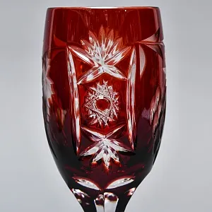 Набор 6-ть Фужеров серия «Prosecco - Виноград» Цветной Хрусталь, NACHTMANN Германия, 60-е гг.