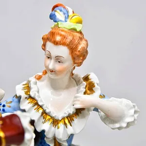 Коллекционная Фарфоровая статуэтка «Признание в любви», SP Dresden Германия.