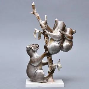 Коллекционная Фарфоровая статуэтка «КОАЛЫ», ROSENTHAL Германия, 30-40 е годы ХХ века. 