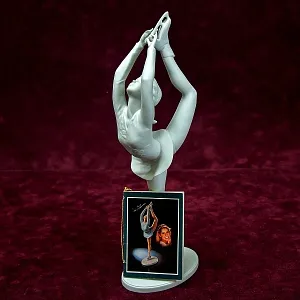 Редкая! Авторская Статуэтка «Фигуристка - Денизе Бильман», фарфор Kaiser, Германия -1979 год.