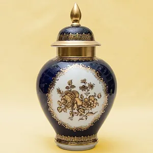 Малый Вазон с крышкой из коллекции «Gold Night» SHUMAN-ARZBERG Германия Н-25см.