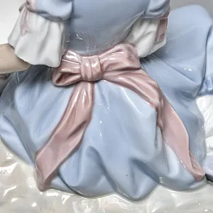 Парные Фарфоровые статуэтки - подставки для ювелирных украшений «Дама и кавалер», Lladro Испания. 