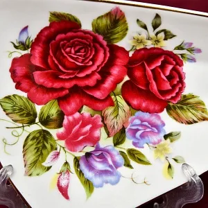 Коллекционная Фарфоровая Чайно - Кофейная пара «РОЗЫ», Limoges Франция.