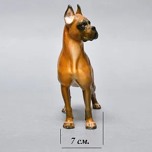  Коллекционная Фарфоровая статуэтка собаки «БОКСЕР», Rosenthal Германия, 60-е гг. ХХ века. 