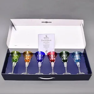 Редкость! Набор Хрустальных Бокалов для вина серия «Quelle», Limited Edition NACHTMANN Германия, конец ХХ века.