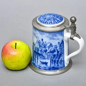 Коллекционная Пивная Кружка «Порт Гамбурга, в 1830 году», фарфор, Berlin Design Германия -1982 год.