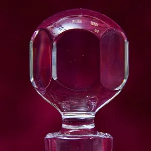 Редкость! Хрустальный Парфюмерный Флакон для духов «KATIA», VAL SAINT LAMBERT, Бельгия.