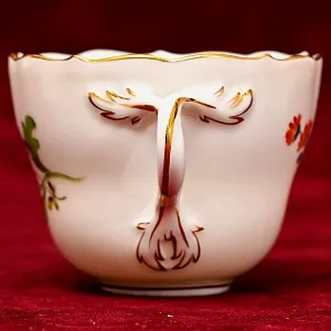 Классическая Кофейная пара «ЦВЕТЫ», Фарфор MEISSEN / МЕЙСЕН Германия.