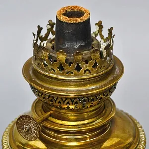 Антикварная Керосиновая Фарфоровая Лампа с Механизмом Hersteller Berlin, Германия 1920 -1925 год.