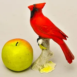 Коллекционная Фарфоровая Статуэтка «ПТИЦА - КАРДИНАЛ», Hutschenreuther Германия, 1968 - 1970 годы.