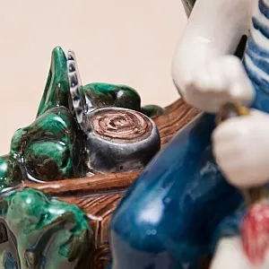 Большая Фаянсовая Статуэтка «Юный Рыбак», Конаковский Фаянс, Россия.