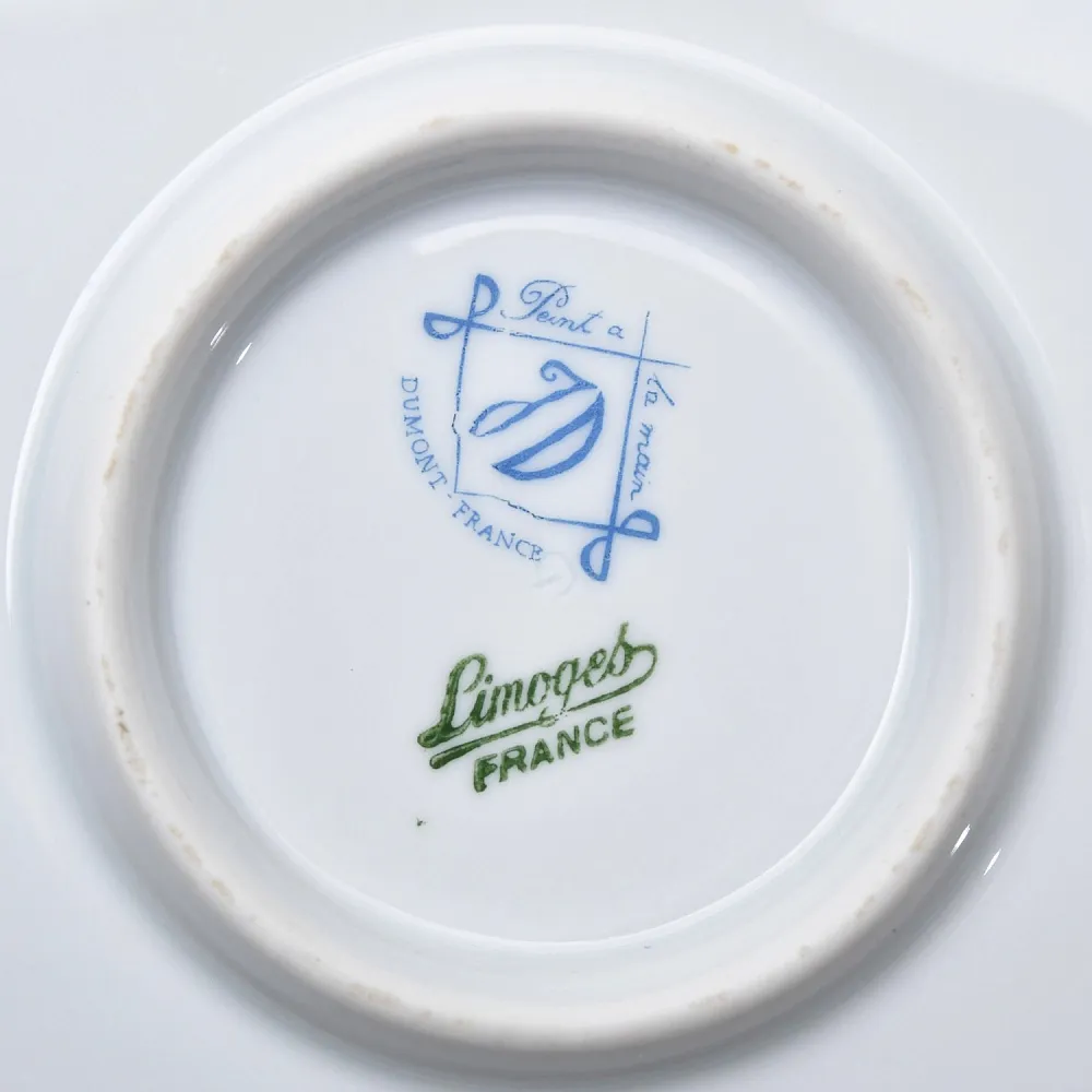 Винтажное Сервировочное Блюдо - Фруктовница, Фарфор Limoges JD Dumont, Франция.