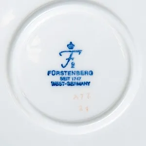 Чайный Сервиз в стиле АМПИР на 12 персон - 42 предмета, Furstenberg, Германия середина ХХ века.