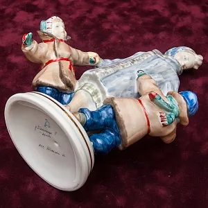 Коллекционная Фарфоровая статуэтка «Близнецы», ДФЗ Дулево Россия, конец ХХ века. 