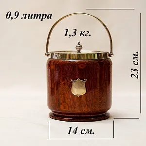 Редкость! Бисквитница - Сахарница - Баночка с крышкой, Дерево Фарфор, Англия.