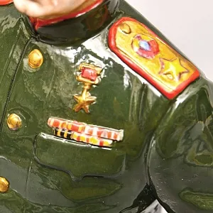 Коллекционная Авторская Статуэтка «Комиссар Государственной Безопасности СССР - Берия Л.П.», фарфор, Россия. 