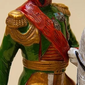 Большая Статуэтка «Генерал БЕССЬЕР на коне» Фарфор Scheibe - Alsbach Германия -1952-1972 г.