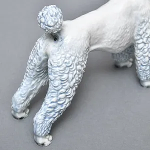 Коллекционная Фарфоровая статуэтка «Собака. ПУДЕЛЬ в зеленом ошейнике», ROSENTHAL Германия.