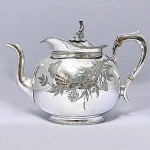 Антикварный Заварочный Чайник, Металл Silverplated. John Batt & Co. SHEFFIELD, Англия конец ХIХ века.