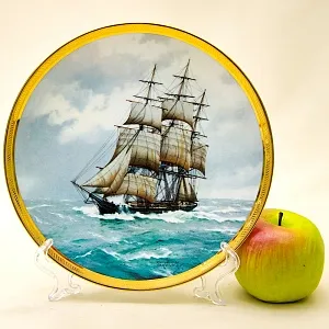 Коллекционная Тарелка «Парусные Корабли - SOVEREIGN OF THE SEAS» Фарфор США, The FRANKLIN MINT -1987г.