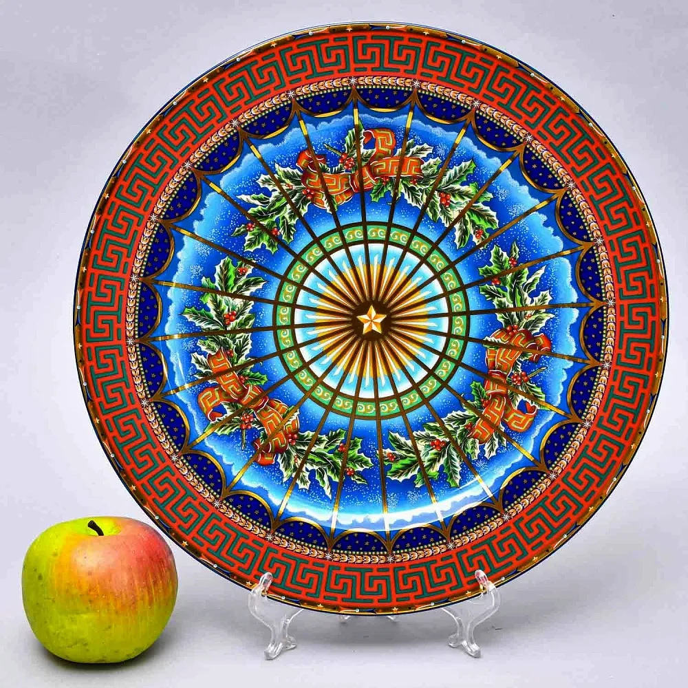 Коллекционная Тарелка - Блюдо «ТИХАЯ НОЧЬ» Фарфор, VERSACE, Rosenthal Германия -1999 год.