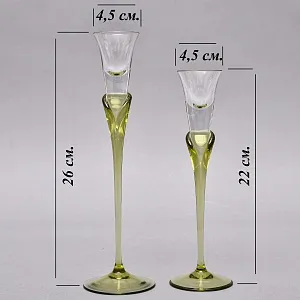 Редкость! Пара Подсвечников серия «Papyrus», Хрусталь Rosenthal Studio Line, Германия -1960 -1969 годы. 