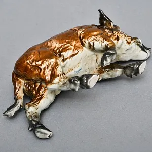 Коллекционная Фарфоровая статуэтка «Охота. КАБАН», Goebel Германия, конец ХХ века.