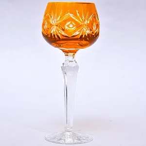 Бокал для Вина из Цветного Хрусталя, Annahütte Германия, 60 -е годы ХХ века.