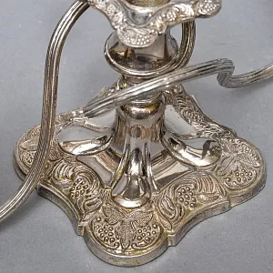 Пара Антикварных Канделябров Подсвечников Silverplated, SHEFFIELD Англия начало ХХ век.