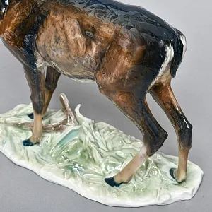 Редкость! Большая Фарфоровая статуэтка «ОЛЕНЬ», ROSENTHAL Германия, 1946 - 1949 годы. 