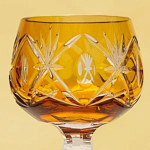 Хрустальный Бокал для вина серия «Der Bernstein», Lauzrits, Германия, 60гг.