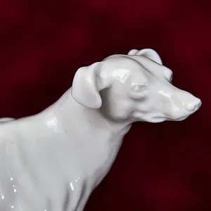 Редкость! Антикварная Фарфоровая Статуэтка «Собака. Арабская Борзая Слюги», Nymphenburg Германия.