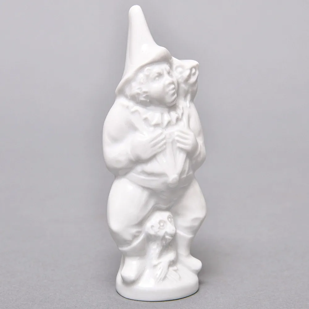Коллекционная Фарфоровая статуэтка «Клоун с совой и обезьяной», MEISSEN /МЕЙСЕН Германия.