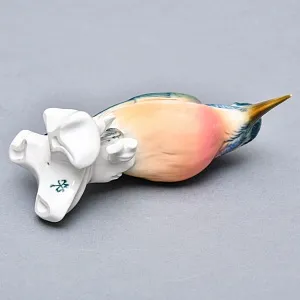 Птица - Статуэтка «Зимородок», Фарфор Карл Энс / Karl Ens, Германия, 50-е годы ХХ века.